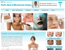 Tablet Screenshot of cosmetichandindia.com